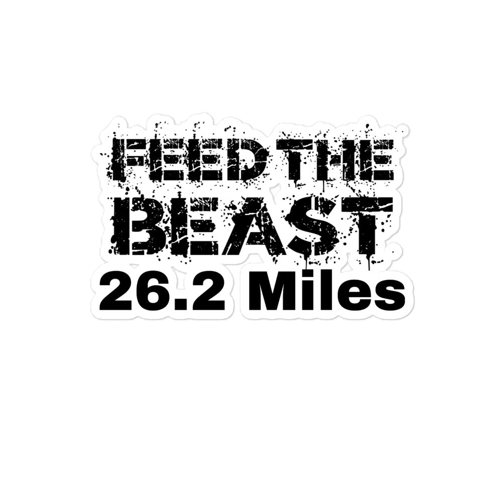 Feed The Beast 26.2 Miles Sticker