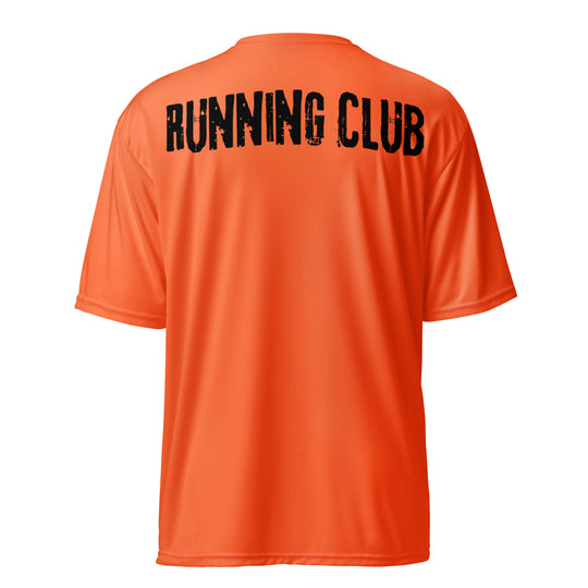 Performance t-shirt featuring running club on back