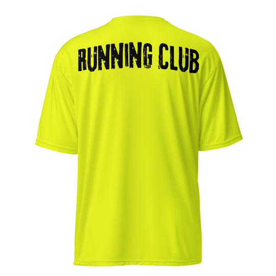 Performance t-shirt featuring running club on back