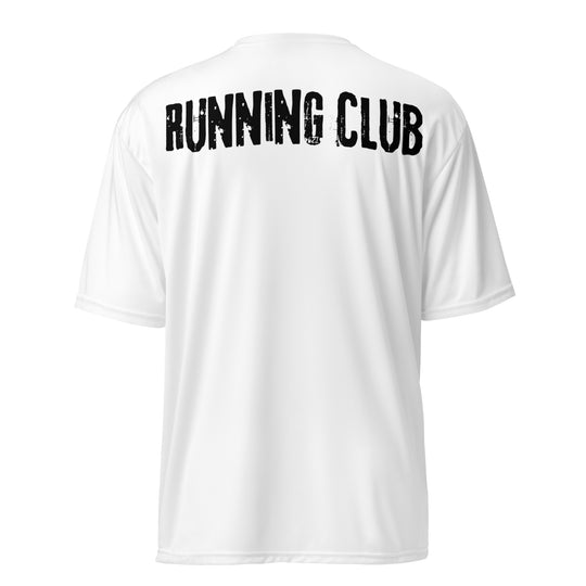 Performance t-shirt featuring running club on back