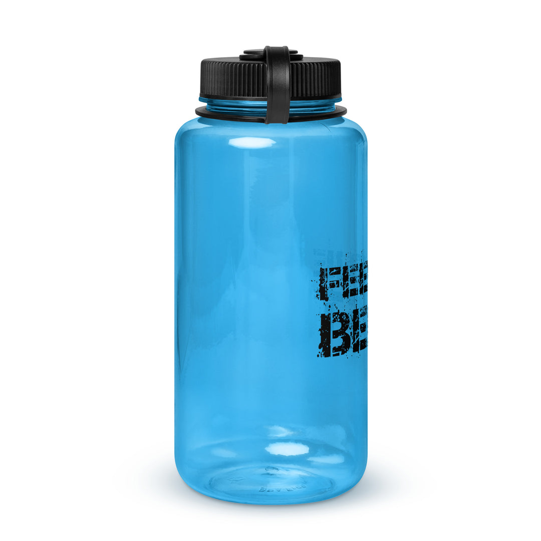 Wide mouth plastic water bottle