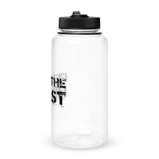 Wide mouth plastic water bottle