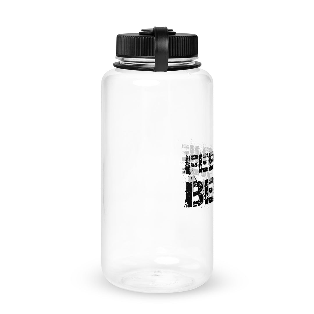 Wide mouth plastic water bottle