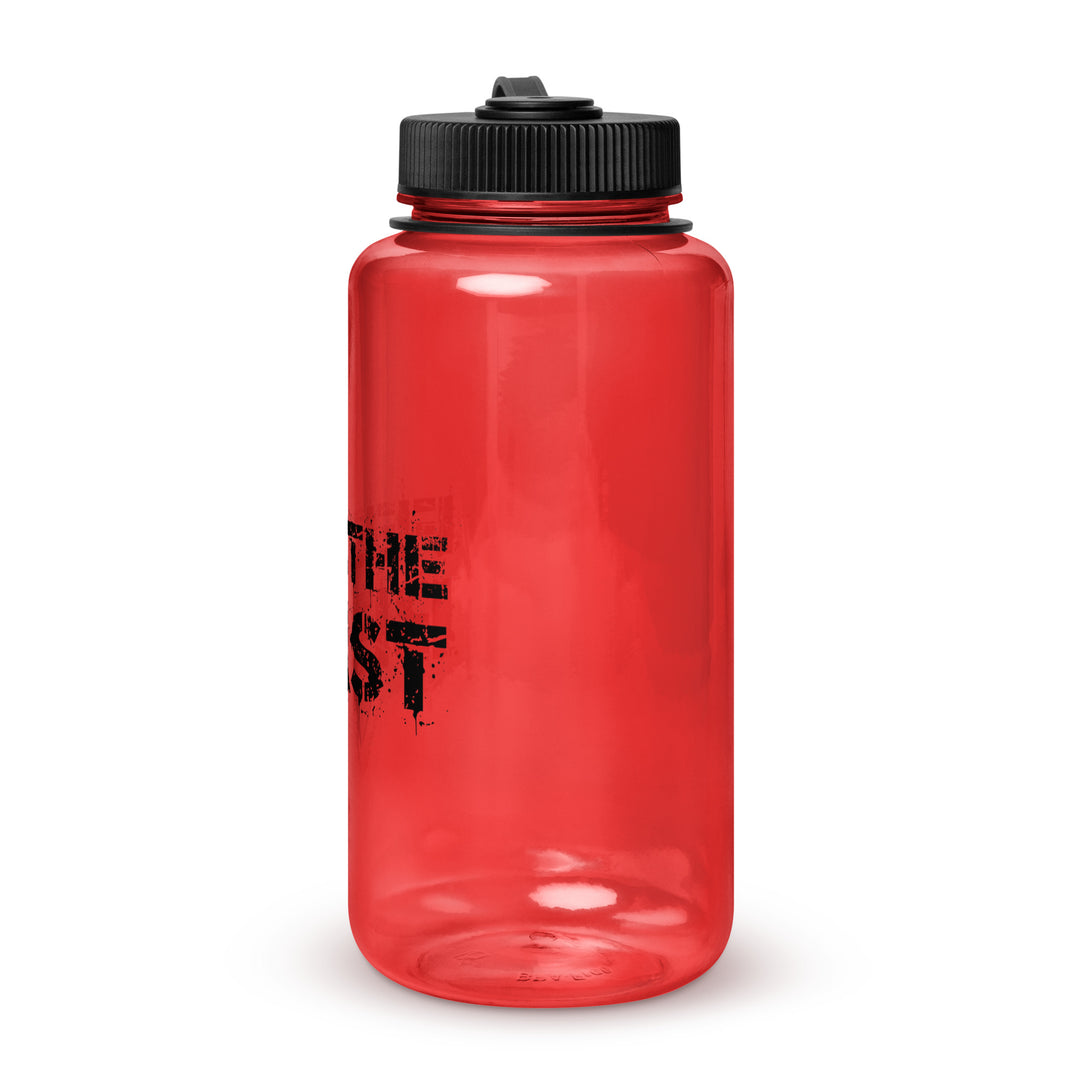 Wide mouth plastic water bottle