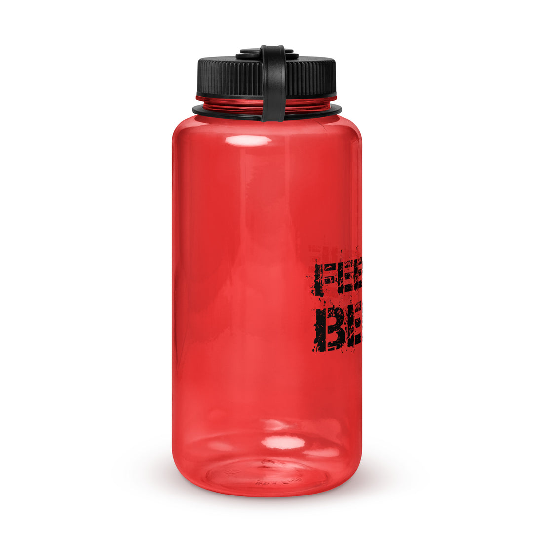 Wide mouth plastic water bottle